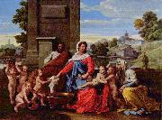 Nicolas Poussin Heilige Familie oil on canvas